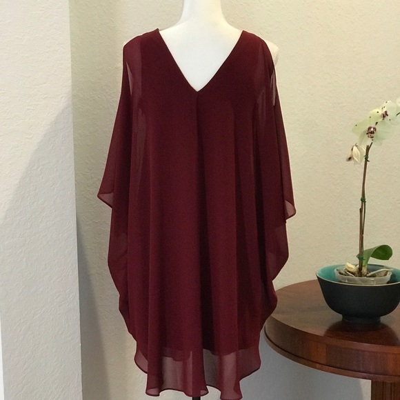 🔥🔥Halston Chiffon Angel Overlay - Picture 4 of 7